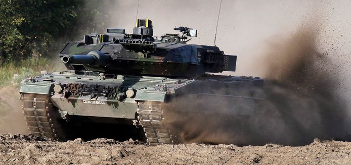 Een Leopard 2-tank van het Duitse leger.