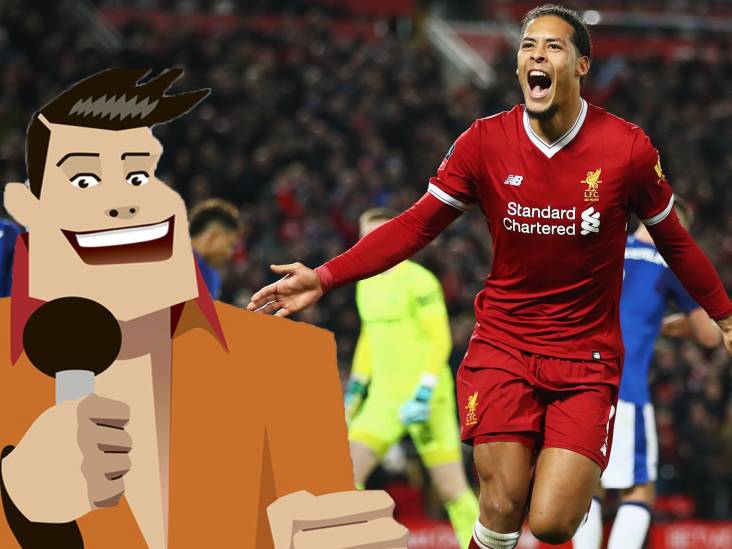Quiz | Hoe vaak scoorde Van Dijk dit seizoen voor Liverpool?