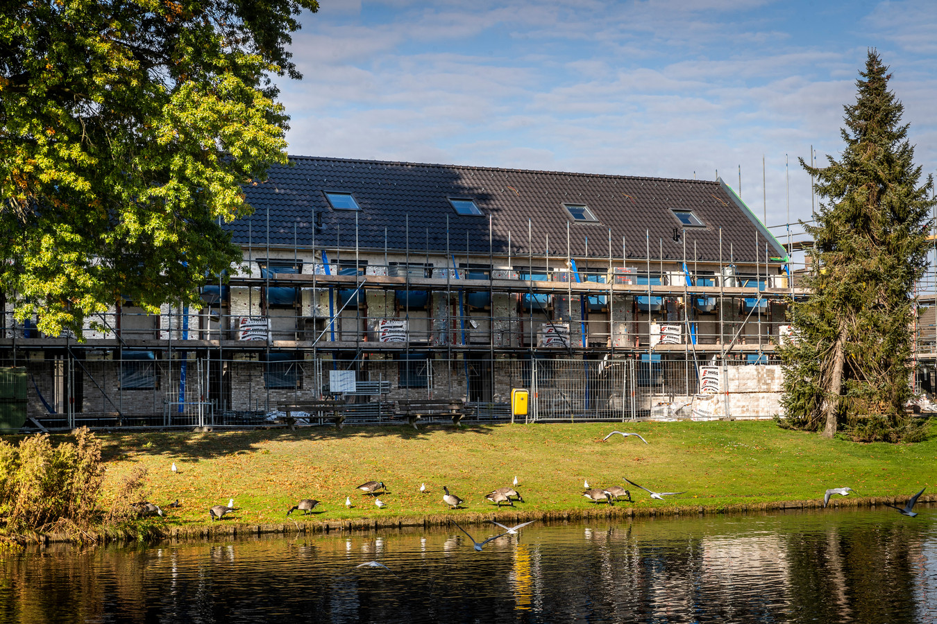 Nieuwbouw aan de Vondellaan.