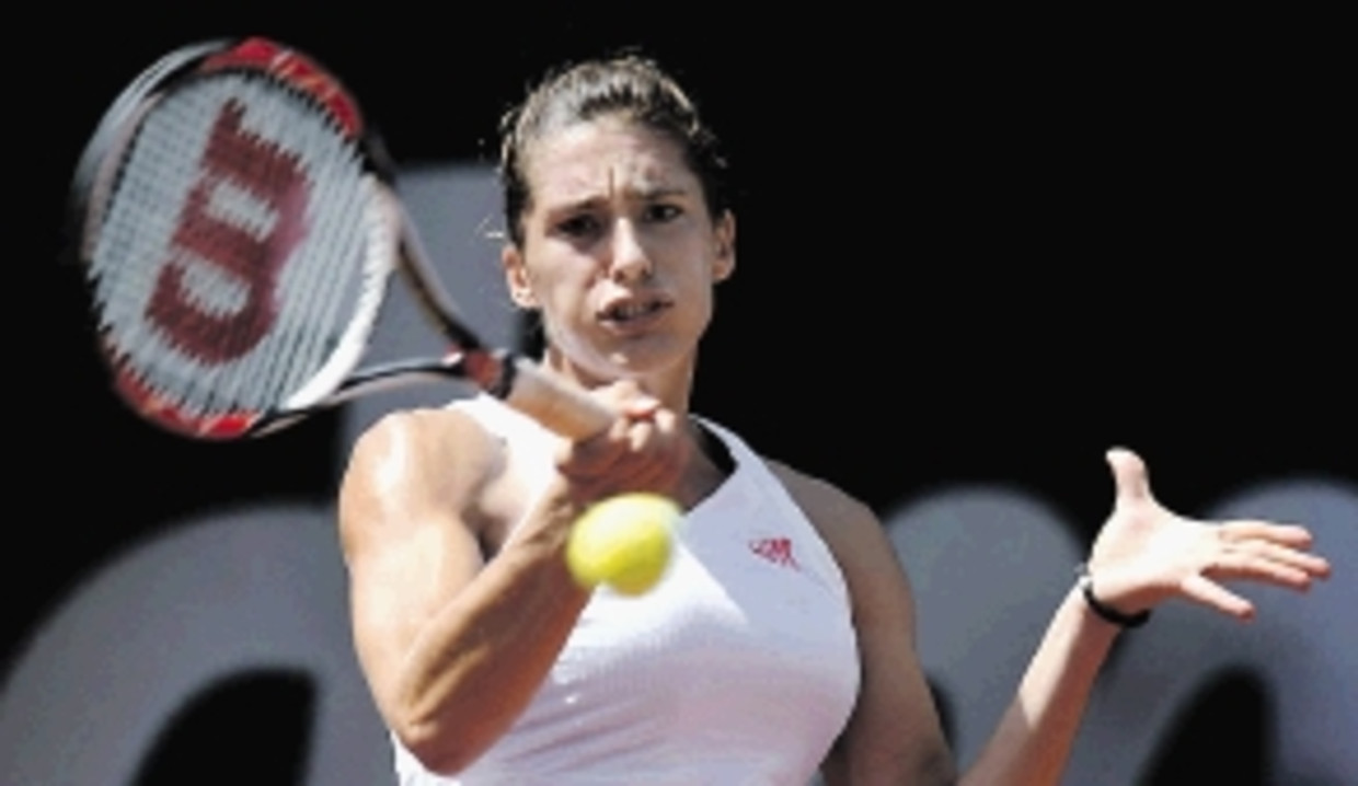 De Duitse Petkovic wint in Bad Gastein haar eerste tennistitel. ( FOTO AFP) Beeld AFP