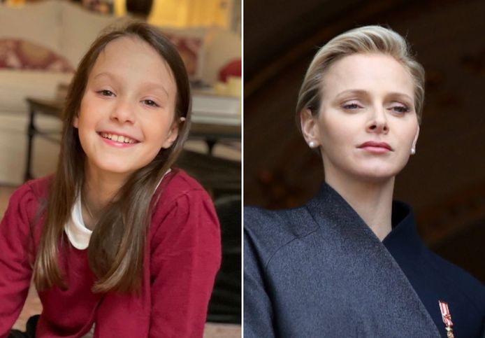 De Deense prinses Athena en prinses Charlene van Monaco.