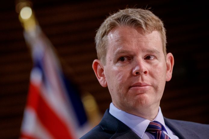 De Nieuw-Zeelandse coronaminister Chris Hipkins.