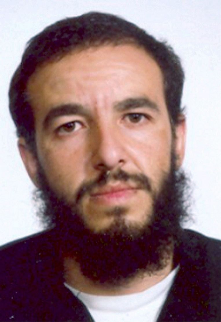 Marokkaan Youssef Belhadj, opgepakt in Molenbeek en veroordeeld voor aanslagen van
11 maart 2004 in Madrid. 
 Beeld EPA