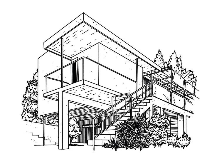 Villa E-1027.  Beeld Michel Keppel
