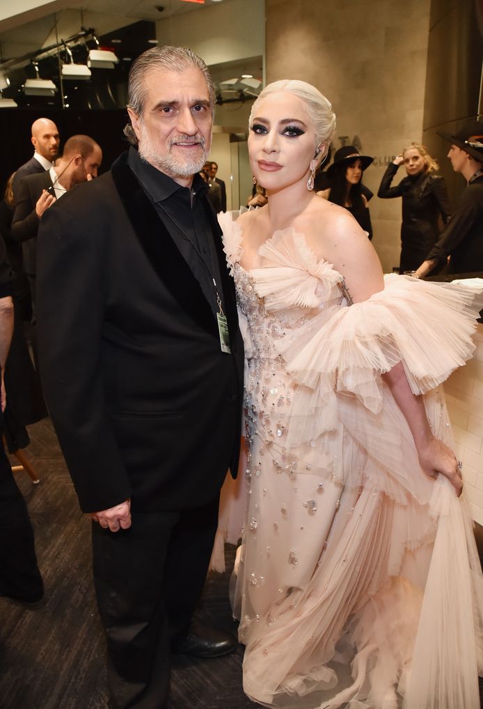 Lady Gaga en haar vader.