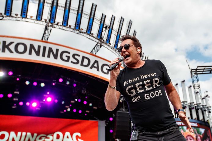 Gerard Joling in 2018 op 538 Koningsdag.