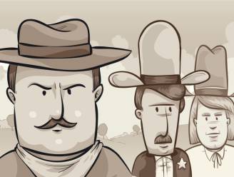 Los jij onze maandagpuzzel op? Hoe overleef je het vuurgevecht tussen deze drie cowboys?