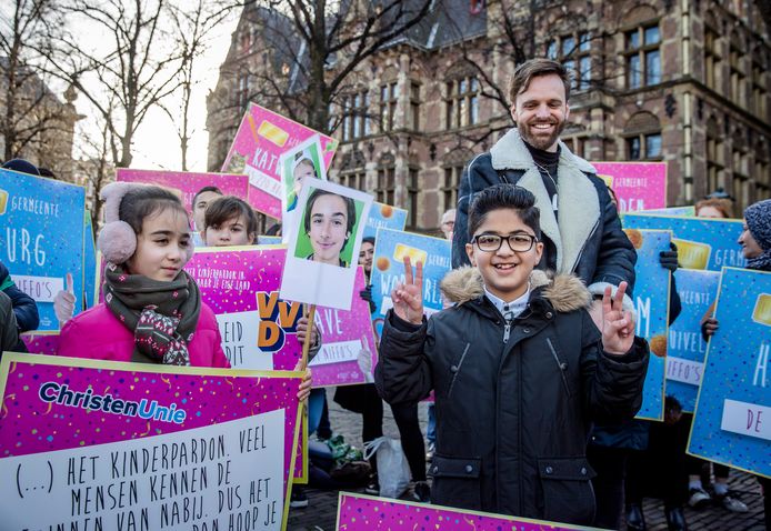 Presentator Tim Hofman voerde vorig jaar actie voor een ruimhartiger kinderpardon.