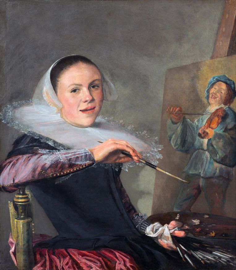 Judith Leyster: Zelfportret, circa 1630,  National Gallery, Washington DC.  Beeld Getty 