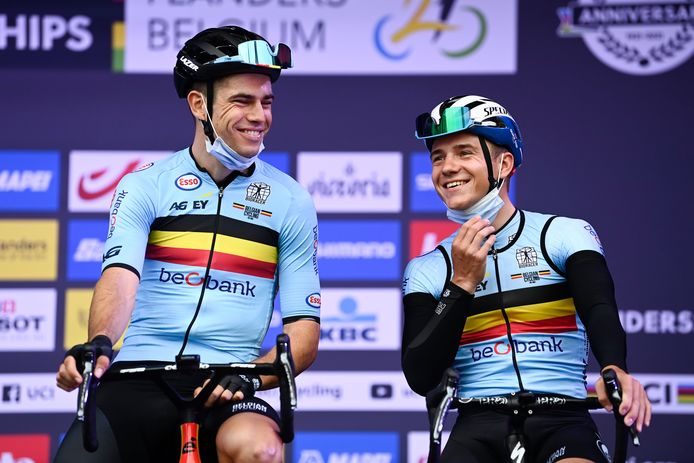 Wout van Aert en Remco Evenepoel.