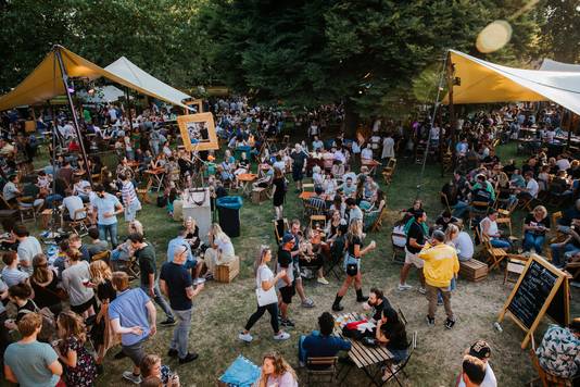 Bierfestival Mout in het Julianapark in Nijmegen in 2019.