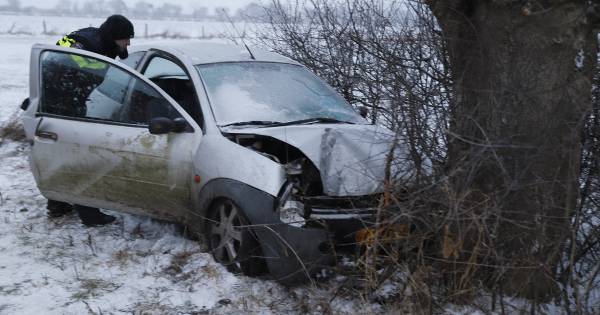 Auto raakt van de weg en rijdt tegen boom in Middelaar