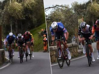 KIJK. Hét moment in beeld: door een klein gaatje en met hand op Pogacars poep plaatste Mathieu van der Poel zijn verbluffende demarrage op Poggio