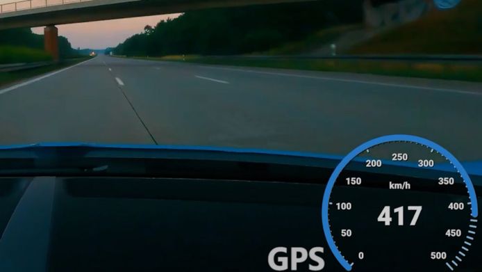 Radim Passer (58) haalde 417 km/u op een Duitse snelweg met zijn Bugatti Chiron