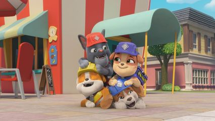 8. De crew bouwt een popcorncafé & De crew fikst een glibberige weg