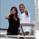 George Clooney en Elisabetta Canalis vieren jaar samen