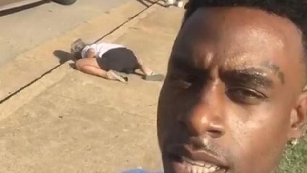 Courtland Garner n'a pas hésité à diffuser la scène en direct sur Facebook.