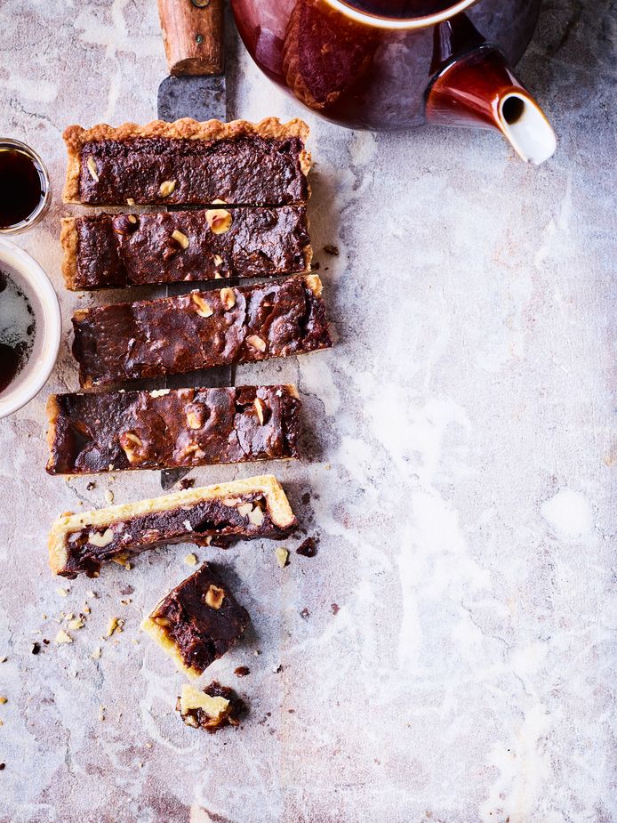 Chocolade-notentaart met koffielikeur van Elise Van de Poele