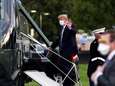 President Trump keert in helikopter terug naar Witte Huis: ‘Wees niet bang voor corona’