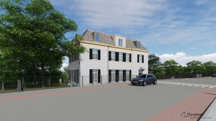Impressie van Villa Schoonheuvel aan de Utrechtseweg in Arnhem na de renovatie. Er komen appartementen in.