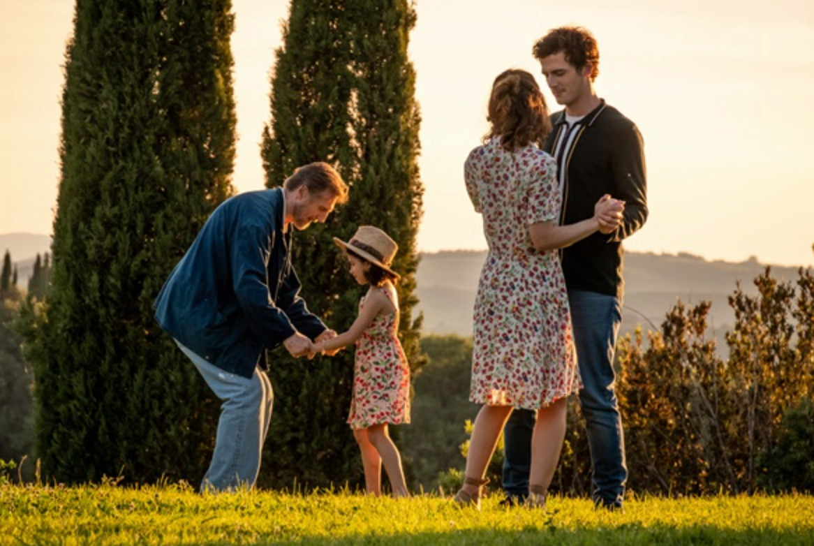 Liam Neeson en Michael Richardson in 'Made In Italy'.