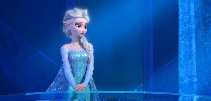 Sneeuwkoningin Elsa in de kaskraker Frozen van Disney.