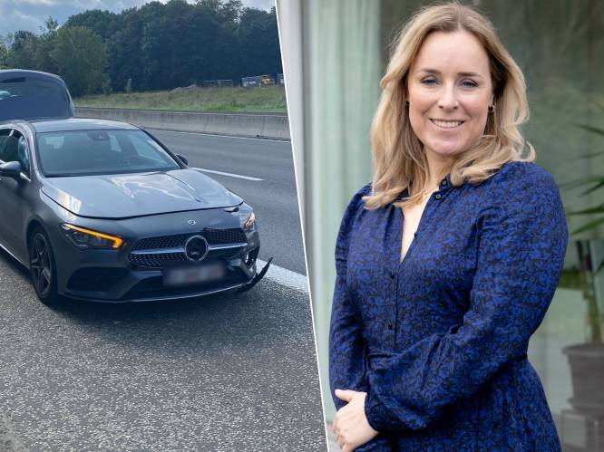 Voormalig staatssecretaris Eva De Bleeker verliest controle over stuur door autoband op weg : “Ben door het oog van de naald gekropen”