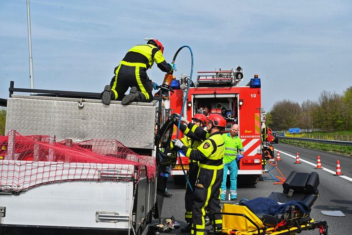 Ongeluk op A58 bij Breda