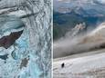 Helikopter filmt gletsjer dag na dodelijke lawine