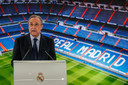 Real Madrid-voorzitter Florentino Pérez, ook de voorzitter van de Super League.