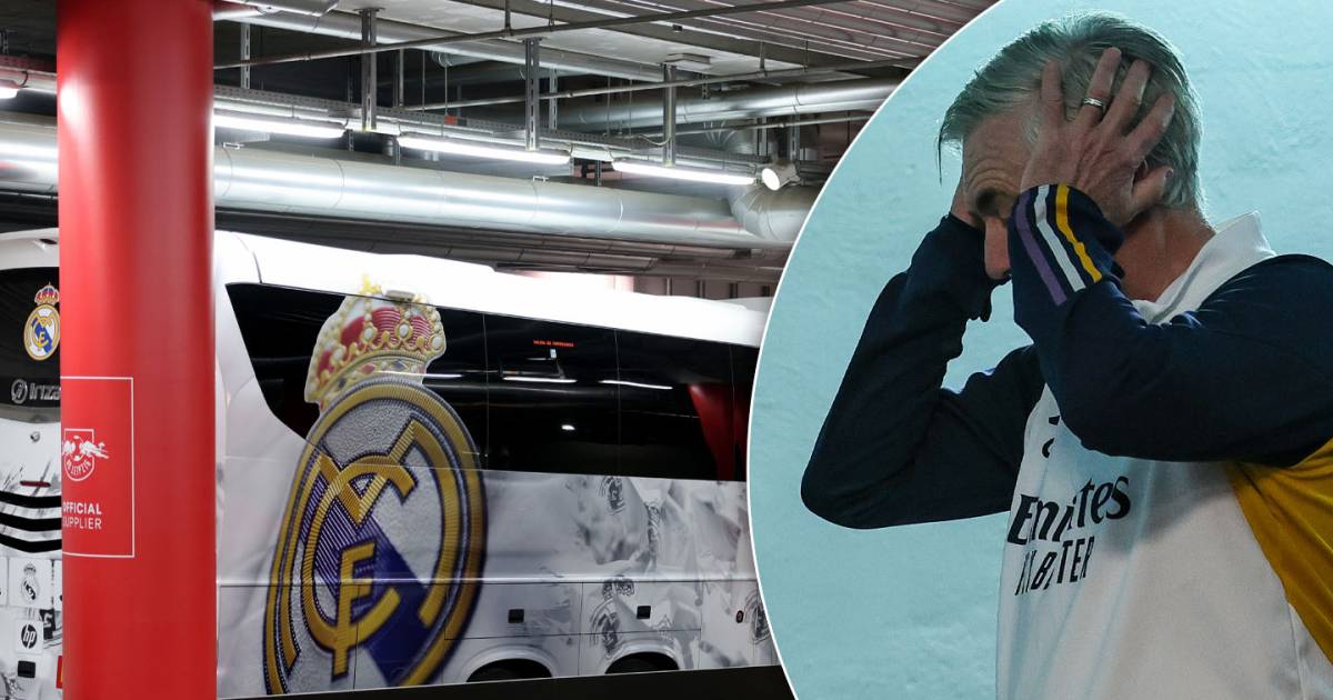 Spelersbus Real Madrid op weg naar Champions League-duel in Leipzig aangereden op snelweg.