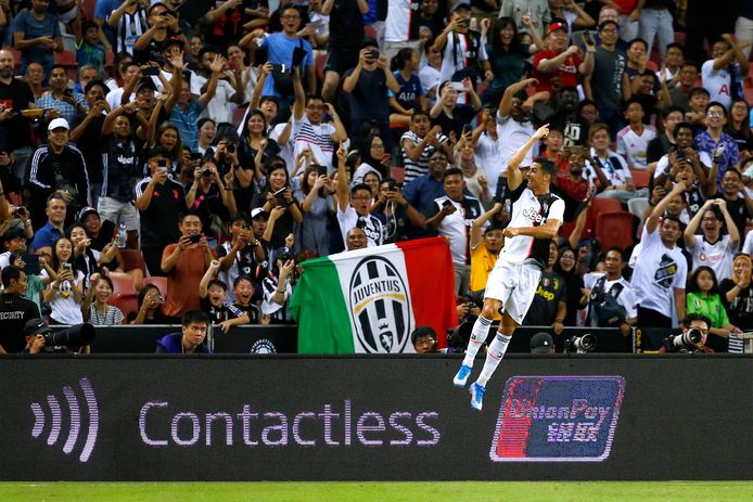Cristiano Ronaldo was ook tegen Tottenham Hotspur weer trefzeker.