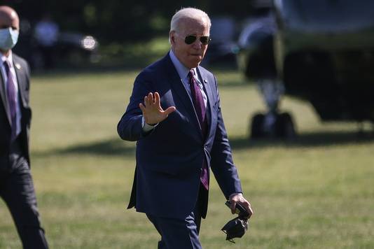 De Amerikaanse president Joe Biden.