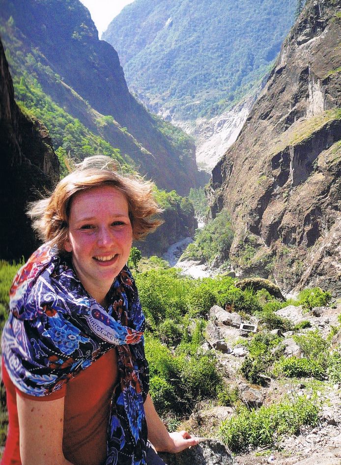 Rianne Verbeek op reis in Nepal.