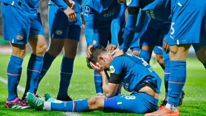 Olivier Boscagli vertelt waarom hij heel emotioneel was na zijn goal voor PSV: ‘Alles schiet ineens door je hoofd’