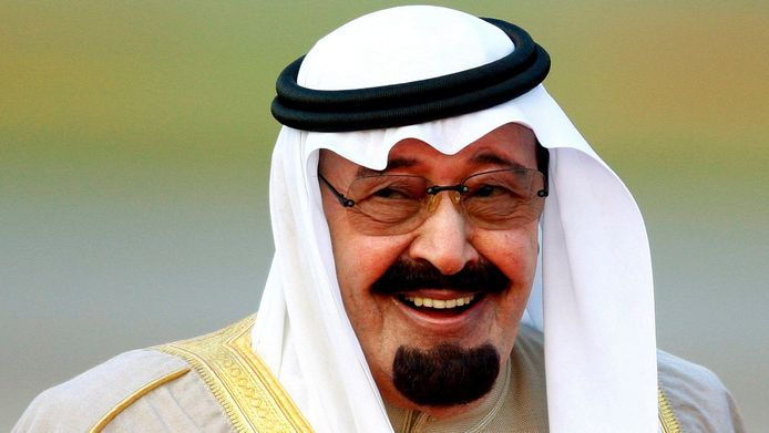 Archiefbeeld van de Saoedische koning Abdullah.