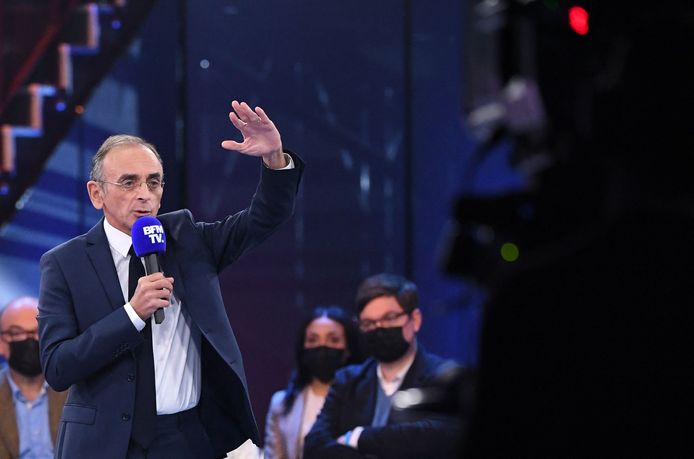 Eric Zemmour lors de l'émission "La France dans les yeux" sur BFMTV, ce mercredi soir.