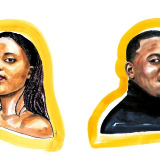 Lisette Ma Neza (28) receives Young Quill from Golden Quill winner Gershwin Bonevacia