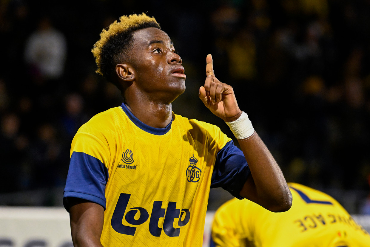 De jonge Simon Adingra zit dit seizoen al aan vier goals en vijf assists bij Union. Beeld BELGA