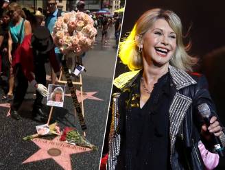 Fans rouwen aan ster van Olivia Newton-John op The Hollywood Walk of Fame