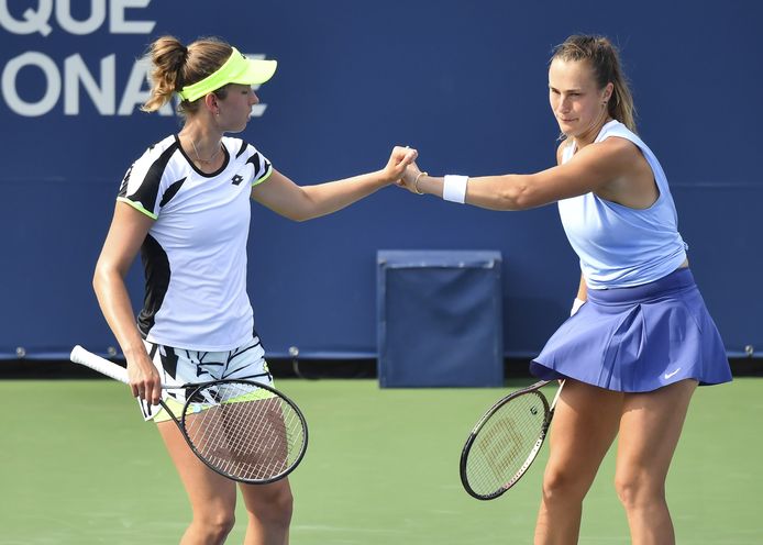 Elise Mertens en Aryna Sabalenka.