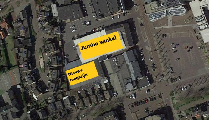 Jumbo Heesch verbouwt op dit moment het magazijn dat na de complete verbouwing van de winkel erbij getrokken wordt.
