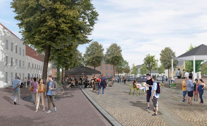 Impressie Markt na herinrichting