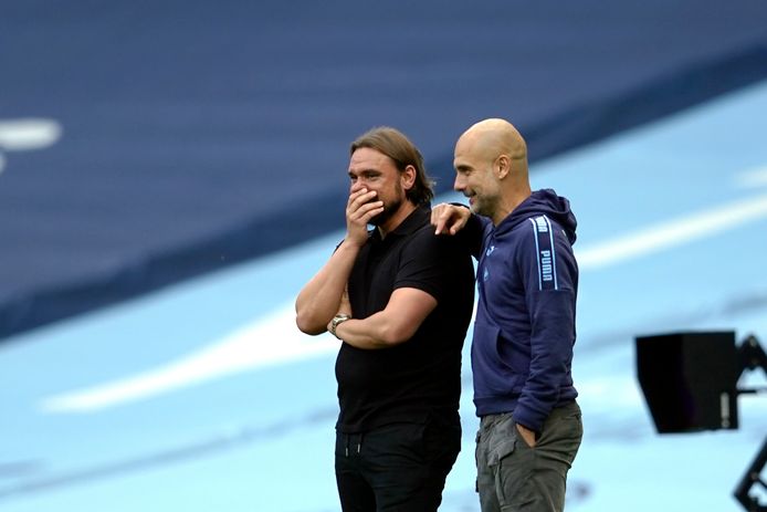 Pep Guardiola et Daniel Farke