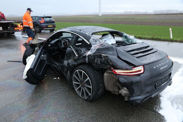 ongeval met Porsche E34 Beveren