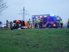 A32 afgesloten bij Meppel na ongeval met meerdere auto's, automobilist zwaargewond