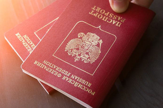 Archiefbeeld Russische paspoorten
