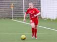 Lisa de Block in actie voor FC Kontich.