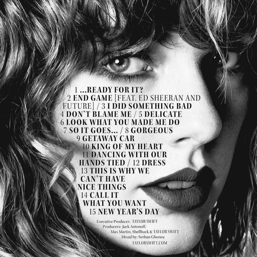 Het is er alles wat u moet weten over 'Reputation', het nieuwe album