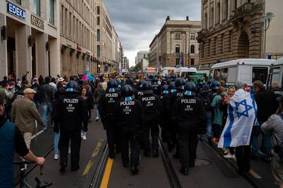Ruim 2.200 agenten ingezet in Berlijn voor coronademonstraties